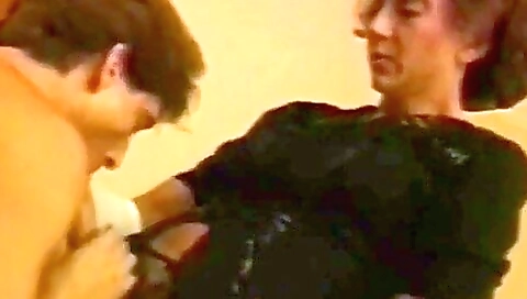 Busty brunette gets fucked in her tight anal holes