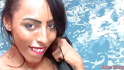 Big tits brunette brunette porn video with a long black hair strand