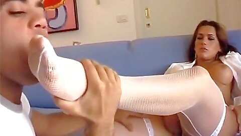 Busty nurse and patient fucking each other in a private location