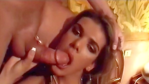 Amazing vintage lesbian threesome with a hot brunette