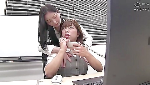 Hot japanese lassies with big tits has great lesbian sex