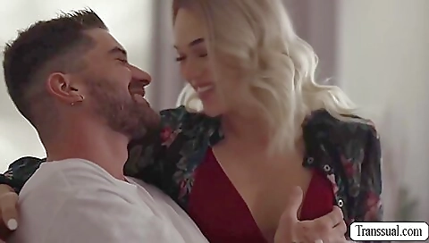 Big cock step fantasy with a blonde slutty brunette