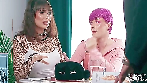 Brunette girl gets her asshole and ass drilled with cum