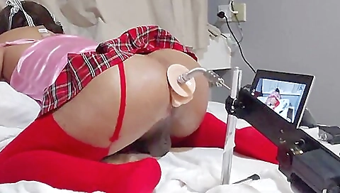 Young guy and an old dude play with toys and dicks