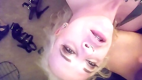 Horny blonde loses her mind and gets fucked in the ass