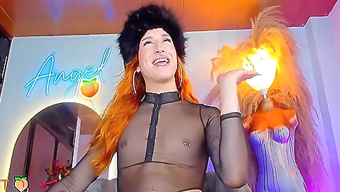 Big cock redhead with natural tits is getting licked